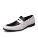 Suitable For All Seasons Spring And Autumn New Men's Slip-On Casual Fashion Trend Color-Block Youth Business Large Size Leather Shoes_vogvips.com