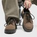 European Style Men's With Hidden Wedge Platform Leather Derby Niche Design Fashion Casual Shoes Men Thick Sole Z55_vogvips.com
