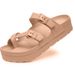 Women's Shoes Thick Soled Angle Slippers With A Sense Of Stepping On Shit EVA Platform Sandals And Slippers Couple Women's Summer Soft Soled Slippers_vogvips.com