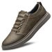Men's Round Head Casual Board Shoes Two-layer Cowhide Comfortable And Breathable Work Men's Shoes_vogvips.com