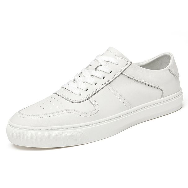Large Size Men's Shoes Breathable Little White Shoes Men's Casual First Layer Shoes Sports Board Shoes Men_vogvips.com