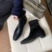 2025 New French Style Square Toe Chunky Heel Short For Women, Height Increasing Slim Boots, Fashionable Boots_vogvips.com