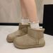 Snow Boots Women's Fur Integrated Fleece Thickened Bread Shoes Warm Cotton Shoes Women_vogvips.com