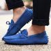 New Men's Suede Beanie Shoes Lace-up Driving Shoes Men's Shoes_vogvips.com