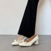 2026 Early Spring New Sweet Bow-tie Square-toed Chunky Heel High-heeled Women, Suitable For Pairing With Dresses, Can Be_vogvips.com