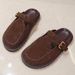 2026 Women's Suede Buckle Mule Slides, Round Toe Platform Clogs, Chic Retro Footwear For Casual & Everyday YYT26011292_vogvips.com