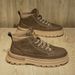 Men’s Shoes new autumn breathable British style retro casual leather boots black high top men's shoes_vogvips.com
