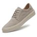 Frosted Pig Eight Leather Men's Casual Suede Men's Shoes Low-top Lace-up Round Head Inner Height-increasing Shallow Mouth Board Shoes_vogvips.com