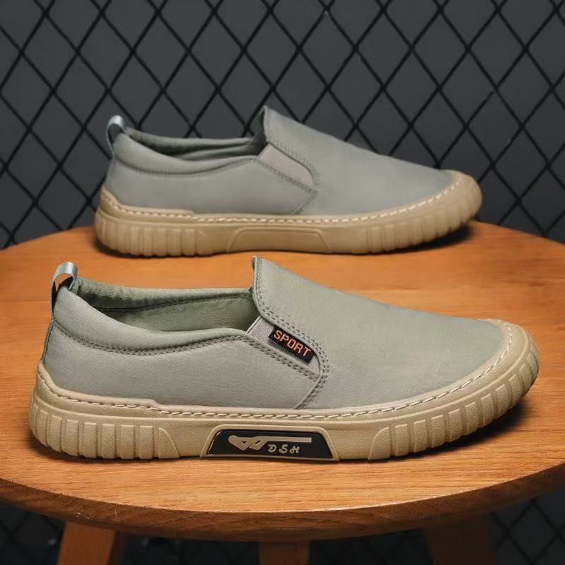 Men's Camouflage Canvas Slip-On Shoes Summer Breathable Sports Casual Old Cloth Shoes_vogvips.com