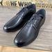 Business Men's 2025 Spring New Soft Soled Casual Leather With Lace Up Round Toe All Season Formal Shoes Straight_vogvips.com