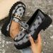 plus Size British Style Loafers Women S Stylish Chunky Heels Trendy Retro Leather Shoes For Spring Summer Autumn Winter_vogvips.com