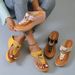 Summer Women New Open Toe Beach Shoes Flip Flops Wedges Comfortable Slippers Cute Sandals Plu Size 35~43 Chaussure Femme_vogvips.com