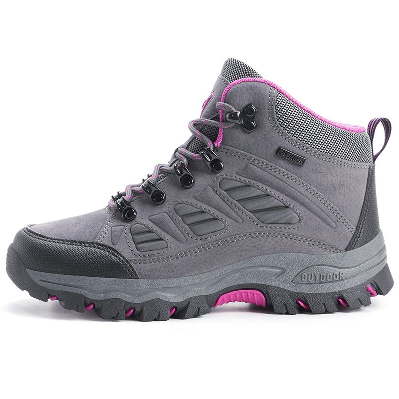 High-top Men Anti-slip Lace-up Shock-absorbing Wear-resistant Breathable Casual Ankle Boots Men Outdoor Comfortable Hiking Shoes_vogvips.com