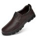Leather Shoes Dad Shoes Rubber Non-slip Thick-soled Men's Casual Layer Foot Shoes_vogvips.com