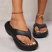 2025 Summer Thick Platform Eva Flip Flops For Women Clip Toe Non Slip Beach Sandals Woman Comfortable Soft Sole Cloud Slippers_vogvips.com