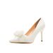 Women's Shoes Classic Style Elegant Basics Casual White Lace High Heels Pointed Toe Stiletto Pumps Wedding Shoes For Bride Fashion Dress Shoes_vogvips.com