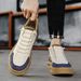 Men's Shoes Autumn And Winter Trendy Mid High Top Casual Shoes For Teenagers Outdoor Slip On Sneakers For Students Thick Soled Trendy Shoes_vogvips.com