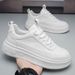Spring New Men's Breathable Trend Versatile Board With Elevated Thick Sole Casual Sports Little White Shoes For Men_vogvips.com