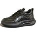 Casual Autumn New British Stle Versatile Genuine Leather Thick Sole Men's Air Cushion Comfortable Black Dad Shoes_vogvips.com