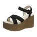 Women's Shoes Summer Large Size Women's Thick Soled Wedge Sandals Buckle Design Polyurethane Sole_vogvips.com