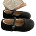 Style Women, Flat Plush Mary Jane Shoes, Fleece-Lined Evening Style, Fairy Ballet Furry Shoes For Wearing Outside_vogvips.com