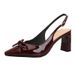 2025 New Summer Peep-Toe Sandals With Bowknot, Fashionable And Versatile Chunky High Heels_vogvips.com