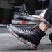 Couple Trendy Men's Low-Top Rain Boots Outdoor Motorcycle Lace-Up Women's Lightweight Rubber Shoes Non-Slip_vogvips.com