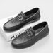 2025 Spring New Bean For Men With One Step Stepping Foot Covering, Lazy Business And Leisure Leather Shoes, Le Fu Shoes_vogvips.com