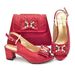 Dinner party with bow heeled sandals with handbag set everyday_vogvips.com