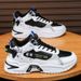 Men's Casual Sneakers With Thick Sole For Running, Breathable And Durable Round-Toe Shoes For Youth And Adults_vogvips.com