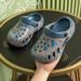 Kids EVA Clogs Cartoon Dinosaur Design Soft Sole Summer Sandals Outdoor Beach Slippers For Boys Soft Sole Lightweight Summer Sandals_vogvips.com