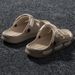 Men's Slippers Thick Sole Summer Beach Slid EVA Lightweight Open-toe Sandals For Men Non-slip Indoor Bathroom Home_vogvips.com