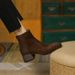 Retro Commuting Style~New Women's Ankle Boots With Matte Finish And Chunky Heel_vogvips.com