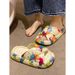 Women's Summer Internet Celebrity Outdoor Slippers 2026 New Fashion Graffiti Print Crossed Thick-Soled Non-Slip Beach_vogvips.com