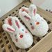 Fluffy For Women Winter Home Indoor Warm Slippers Soft Adorable Cute Rabbit Cartoon Couple Cotton Shoes_vogvips.com