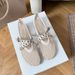 Summer New Style Women's Flat Soled Sandals Hollow out Fishnet Mesh Shoes Ballet Single Shoes_vogvips.com