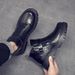Microfiber Leather Waterproof Outdoor High-quality Casual Martin Boots Chelsea Tooling Leather Shoes Men's Shoes_vogvips.com