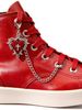 2PCS Grunge Punk Vintage Gothic Red Heart, Rose, Cross Punk Charm Shoe Accessories, Halloween_vogvips.com