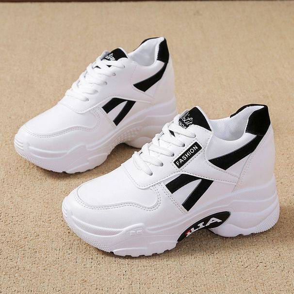 Female 2025 Spring Autumn Thick Bottom 8cm Sports With Inner Height Increase, Versatile, Casual And Plush Dad Shoes,_vogvips.com