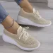 Spring Breathable Wedge Sneakers Women Mesh Knit Platform Sports Woman Casual Non Slip Lace Up Tennis Shoes Ladies_vogvips.com