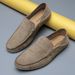Fashionable 2078 Men's And Women's Loafers Driving Spring Low-top Suede Large Size Slip-on Shoes_vogvips.com
