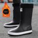 Cotton Men's High Tube Outer Waterproof Rain Shoes, Sizes 39-44_vogvips.com