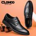 Euro Step Top Layer Cowhide Men's Brogue Business Formal Height Increasing Casual British Style Wedding Groom Shoes_vogvips.com