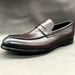 Euro Step Washed Craft Men's Slip-On Horse Loafers Small Leather Lazy Driving Shoes Breathable Comfortable_vogvips.com