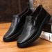 Euro Step Soft Sole Middle-aged Low-top 2025 New Spring Men's Business Casual Leather Shoes Men_vogvips.com