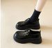 Small Leather Shoes Women's Platform One-pedal Loafers Japanese Jk Mary Jane Single Shoes_vogvips.com