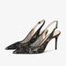 Single Shoe Temperament Shallow Mouth French New Chinese Lace Sandals Pointed One Word With Stiletto Women's High Heels_vogvips.com
