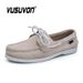 Men Boat Shoes Genuine Cow Suede Quick-dry Leather Lace-Up Driving Retro Fashion Casual Flats Classic 2026 New Design_vogvips.com