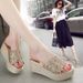 Women’s Shoes Sandals Outdoor Wear Fashionable Wedge Heel Thick Soled Slippers Heightening Internet Celebrity All Match Half Slip Women's Sandals_vogvips.com