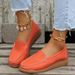 New Large-size Women's Thick Sole Shoes Casual And Comfortable Wedge Sole Shoes_vogvips.com